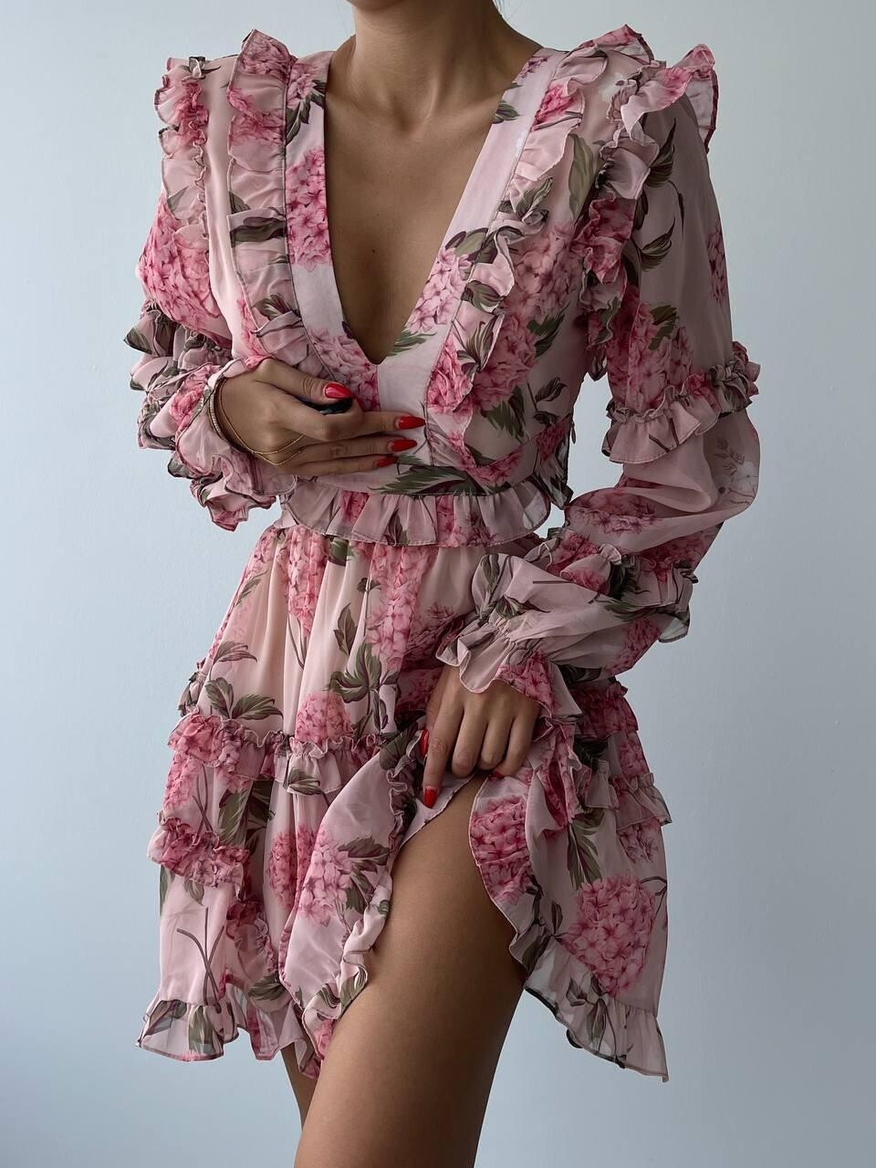 Picture of Avellino Sırt Dekolteli Elbise