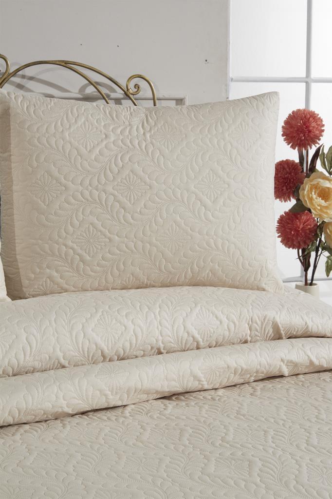 Picture of Ultrasonik Kapitoneli Elite Çift Kişilik Yatak Örtüsü Bej