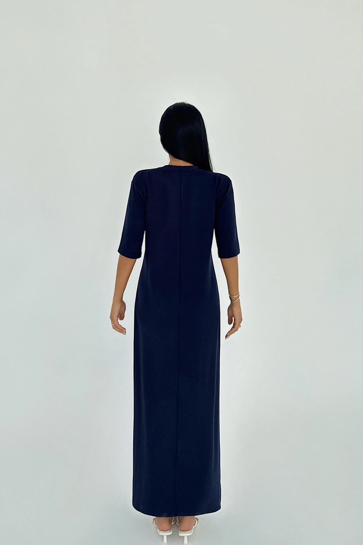 Picture of Navy Blue Roland Long Dress