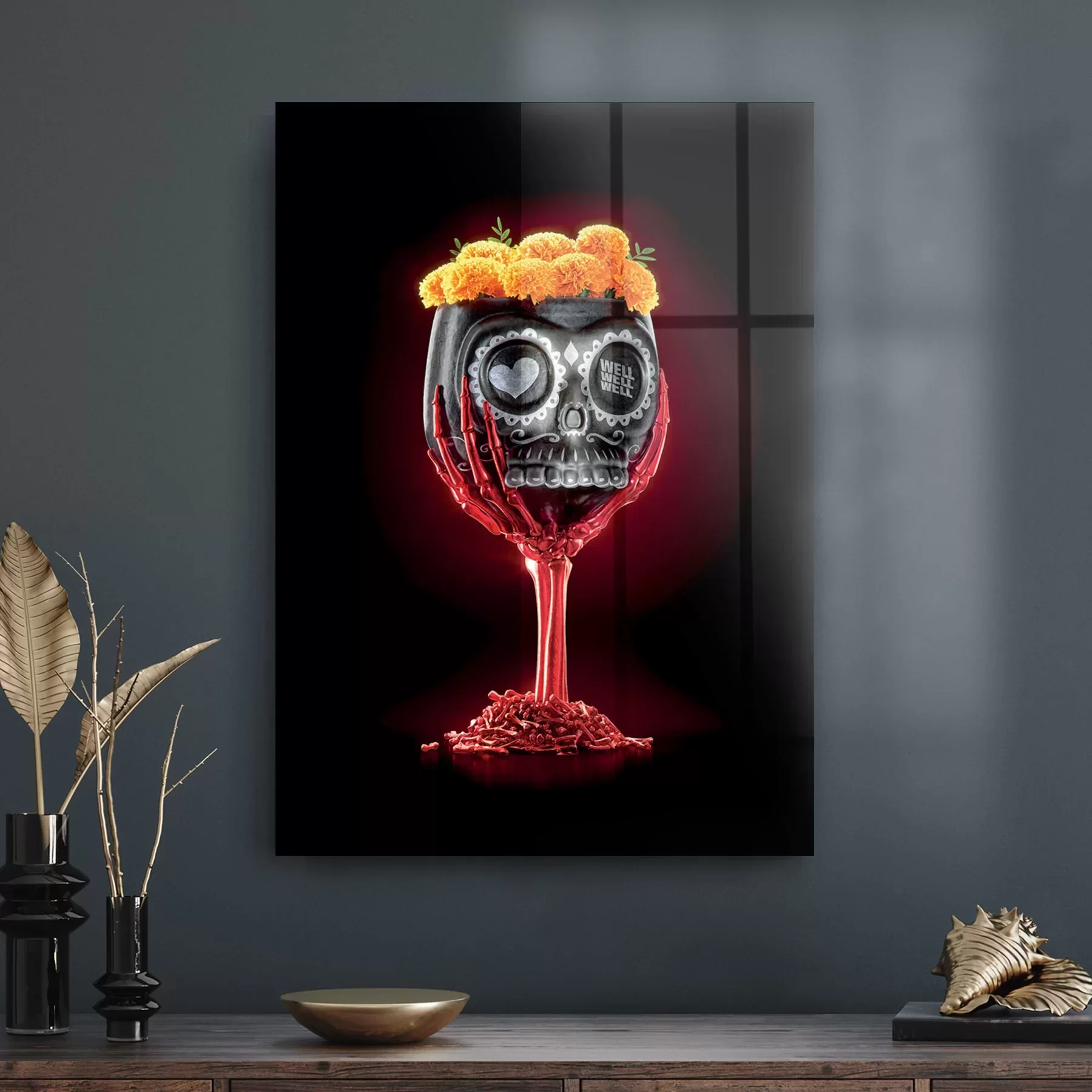 Picture of Decovetro Cam Tablo Mexican Day Of Dead 30x40 cm