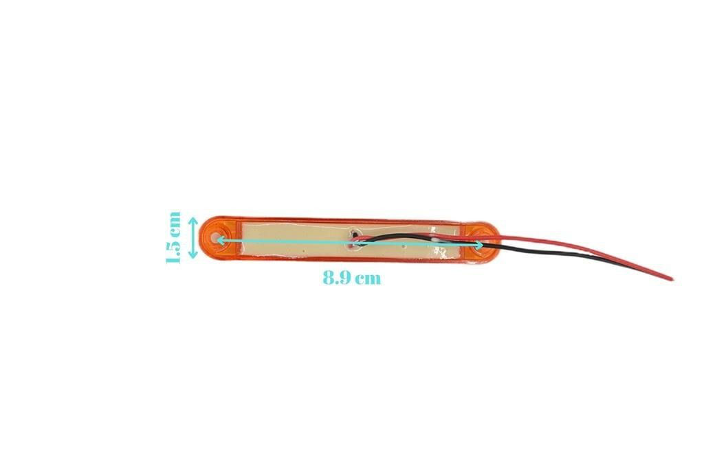 Picture of 10 Adet Sarı Turuncu Parmak Lamba 9 Led Su Geçirmez 12V 24V