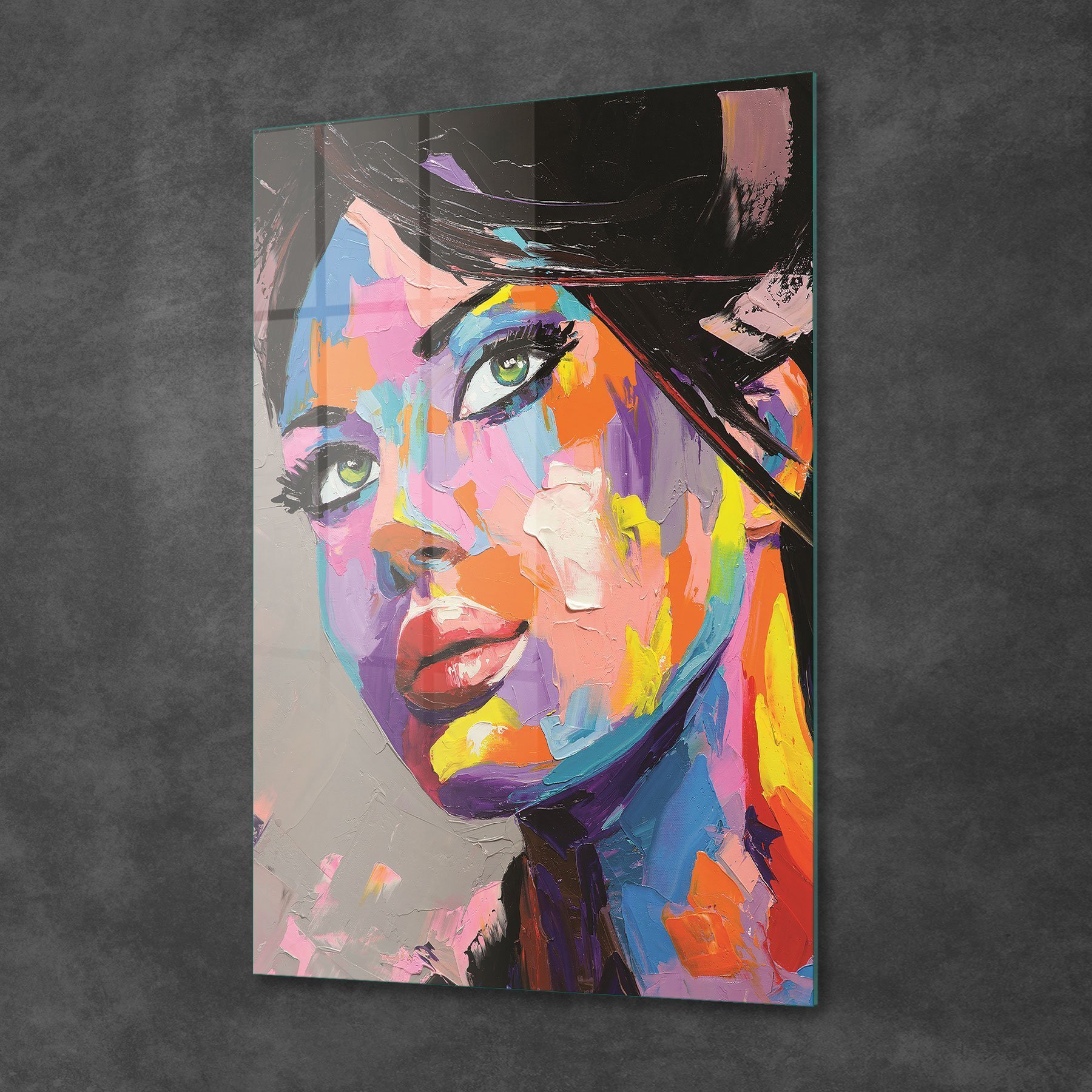 Picture of Decovetro Cam Tablo Abstract Kadın Portresi 30x40 cm