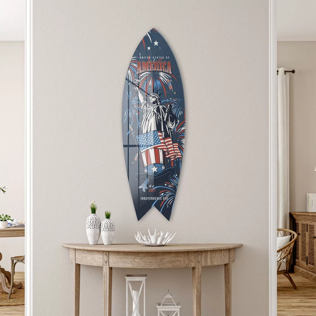 Picture of Decovetro ST 4002 Dekoratif Cam Sörf Tahtası 33x100 Cm