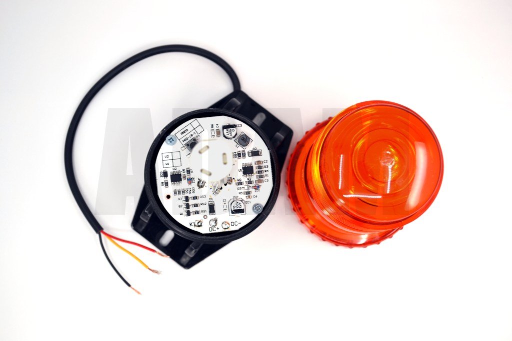 Picture of Mini İnce Çakar Tepe Lamba Turuncu 12V-110V Aralığı Çalışır