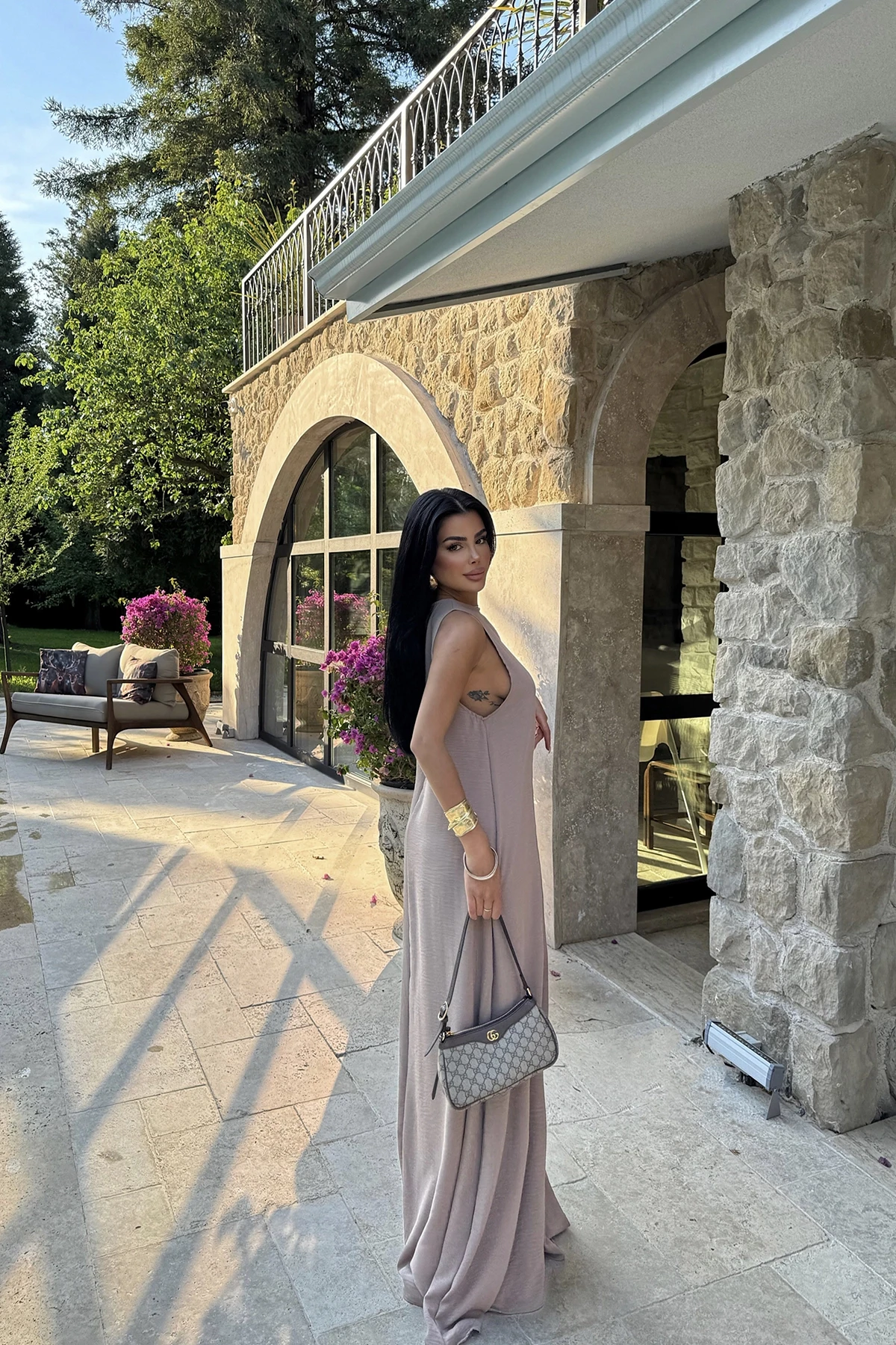 Picture of Mink Ilona Long Loose Dress