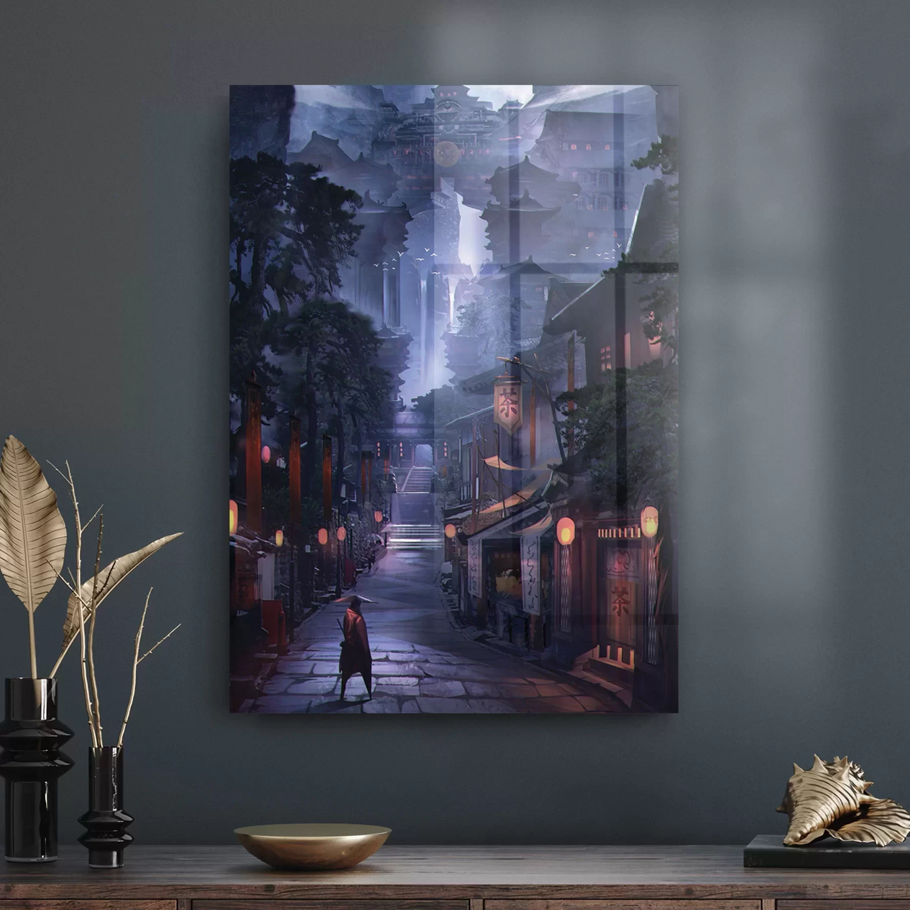 Picture of Decovetro Cam Tablo Samurai Street 30x40 cm