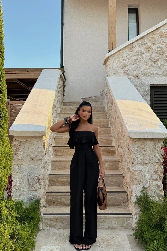 Picture of Black Fedora Jumpsuit