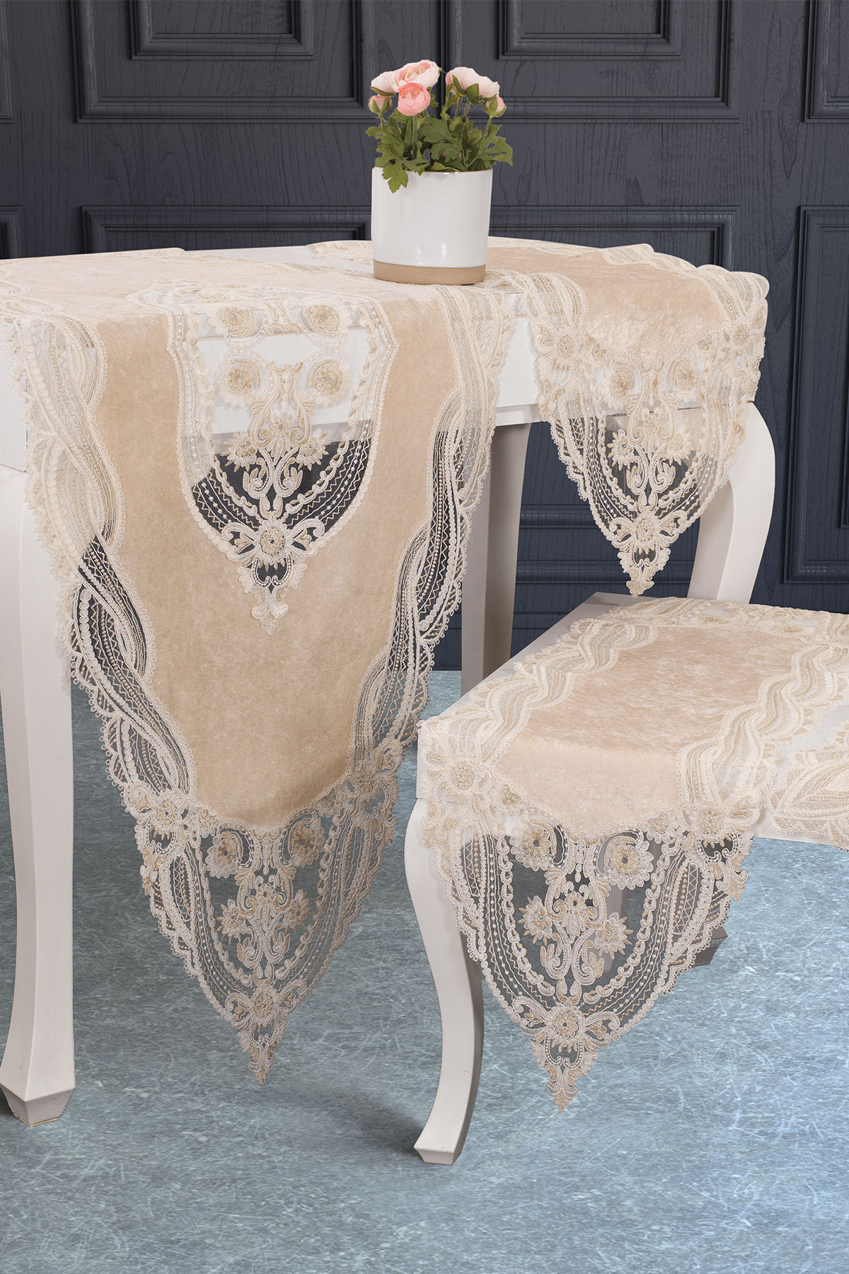 Picture of Gonca Kadife Salon Takımı 5 Parça