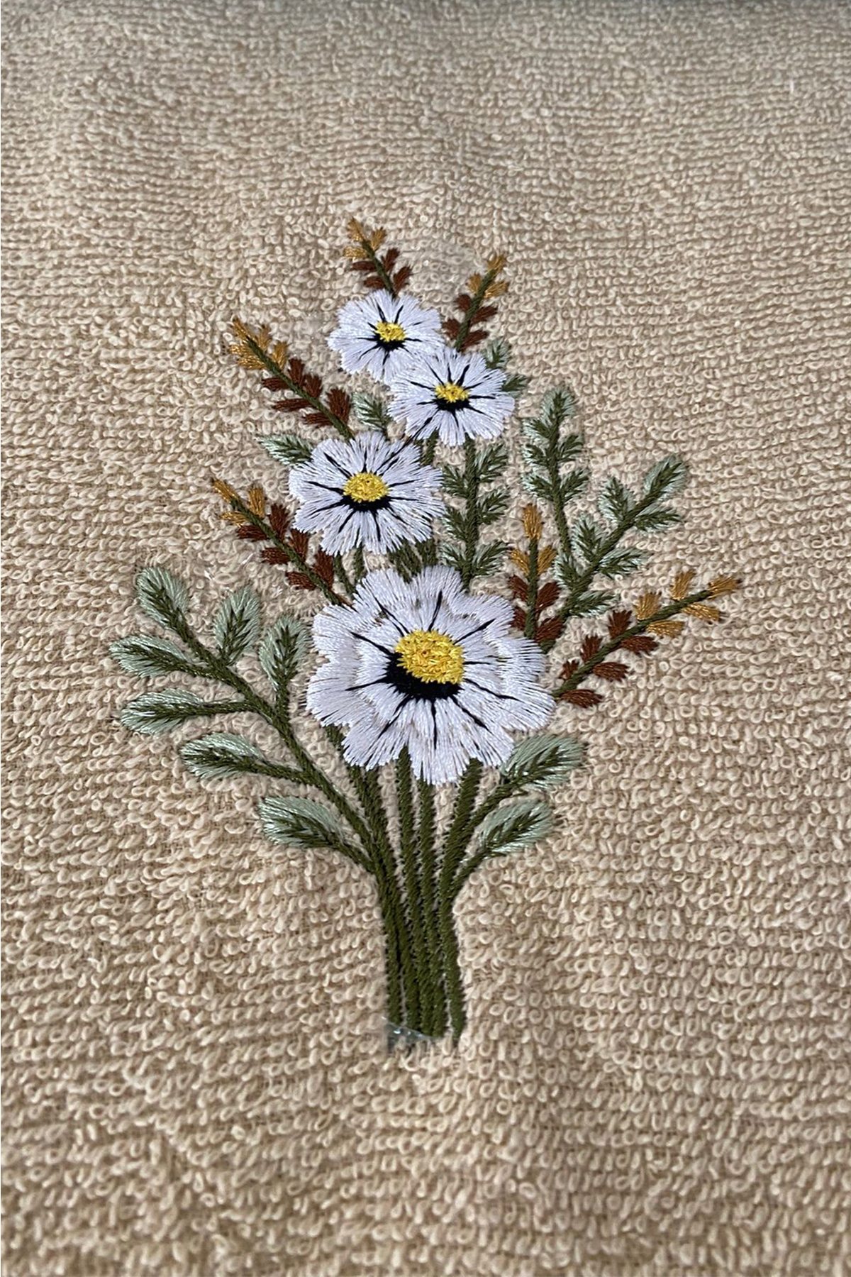 Picture of Daisy Flosh Nakışlı 6 lı El Yüz Havlu Takımı