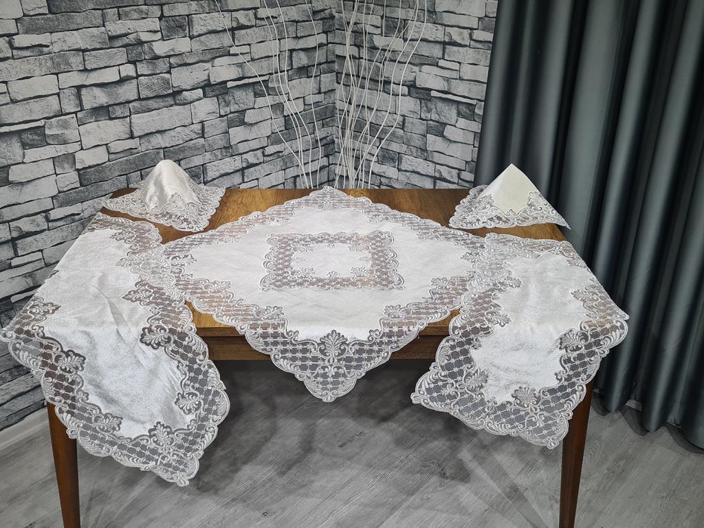 Picture of Kadife Advance Salon Takımı 5 Parça Pudra