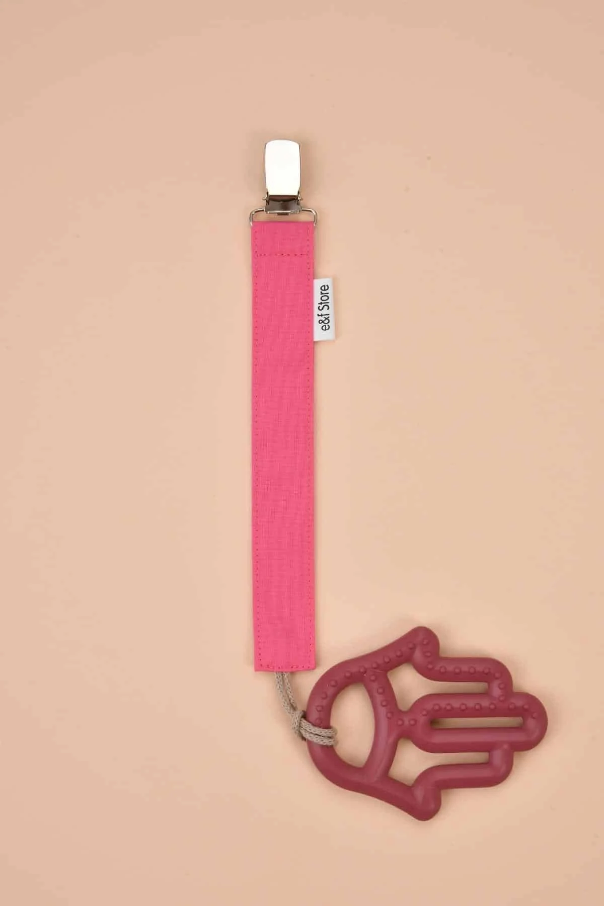 Picture of 3'lü Emzik Askısı Seti - Pembe Çizgili - Lila Puantiyeli - Fuşya