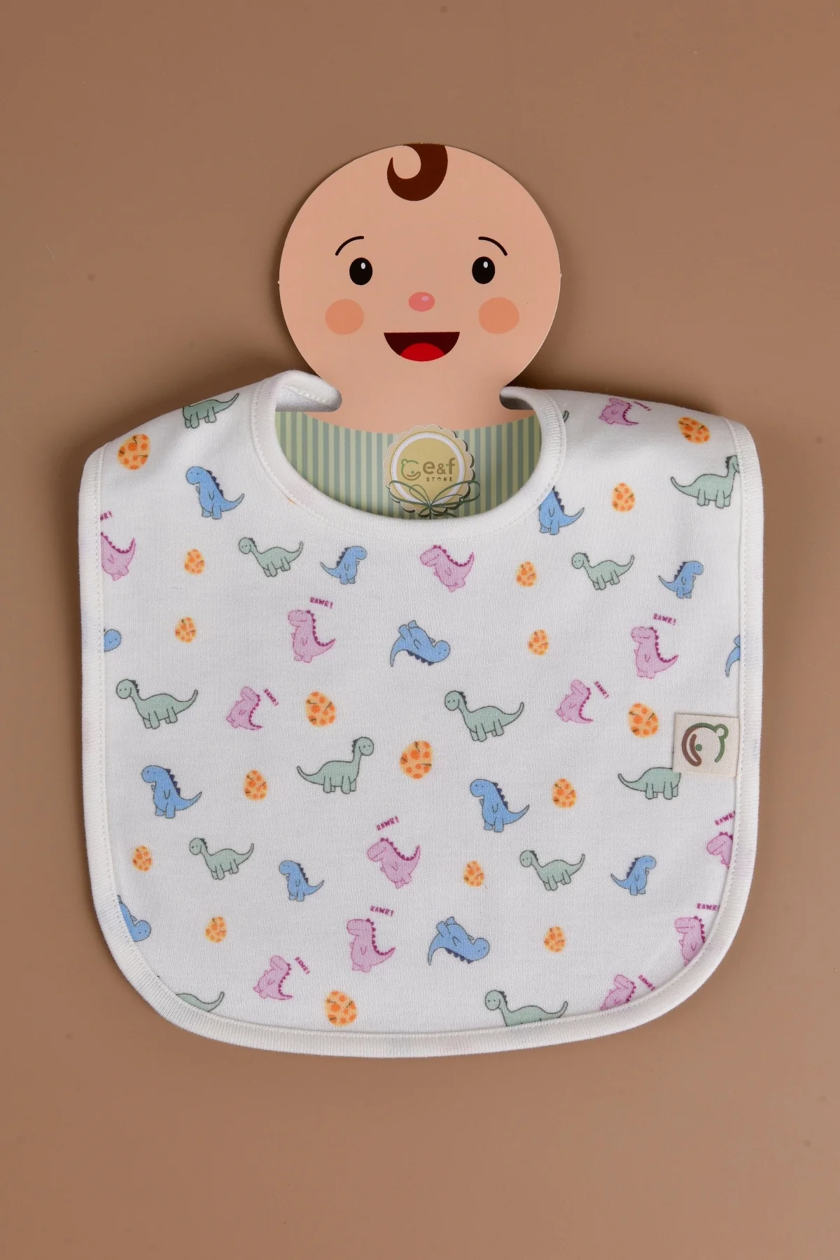 Picture of Erkek Bebek 3'lü Sıvı Geçirmez Mama Önlüğü Seti