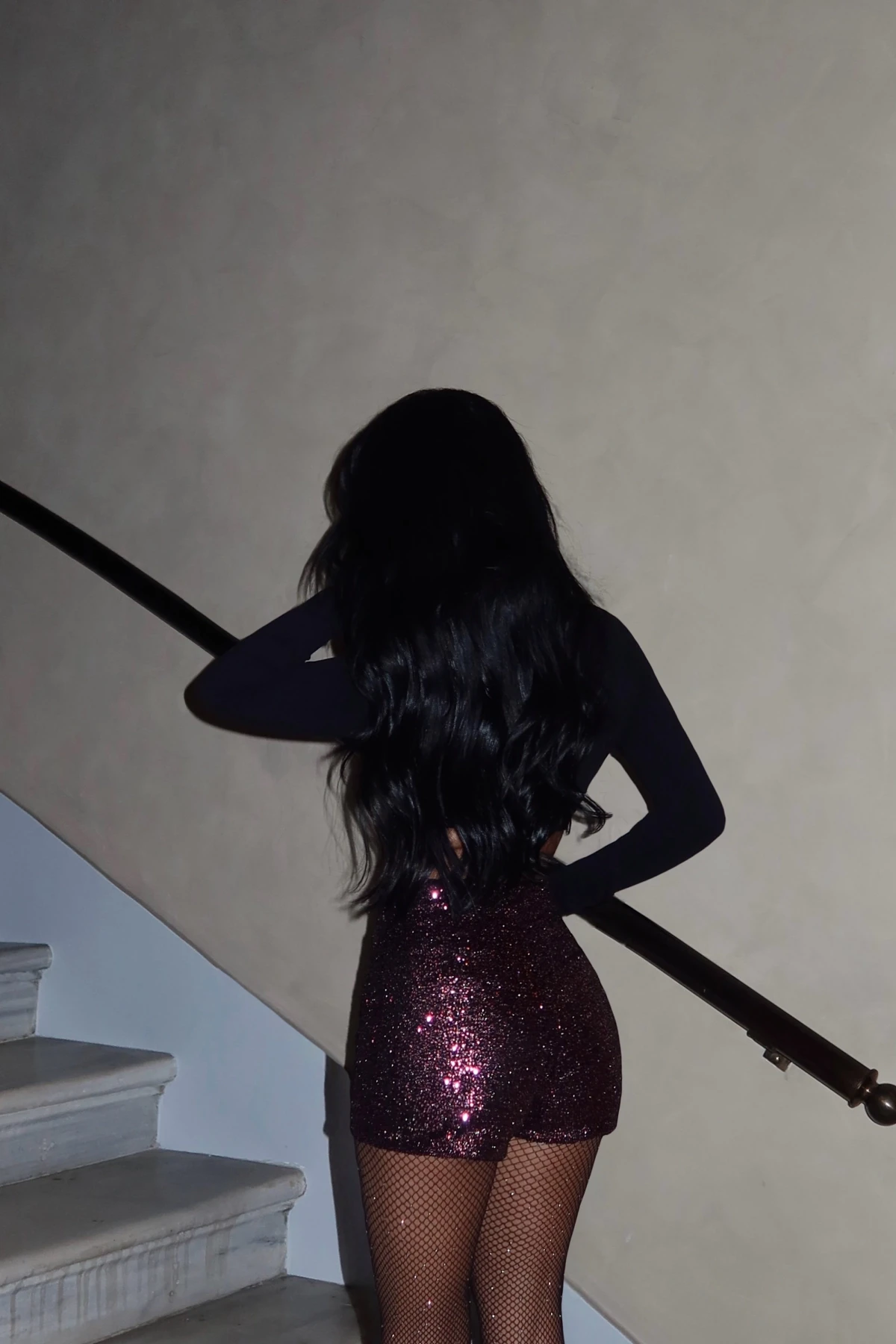 Picture of Claret Red Sequin Detail Shorts