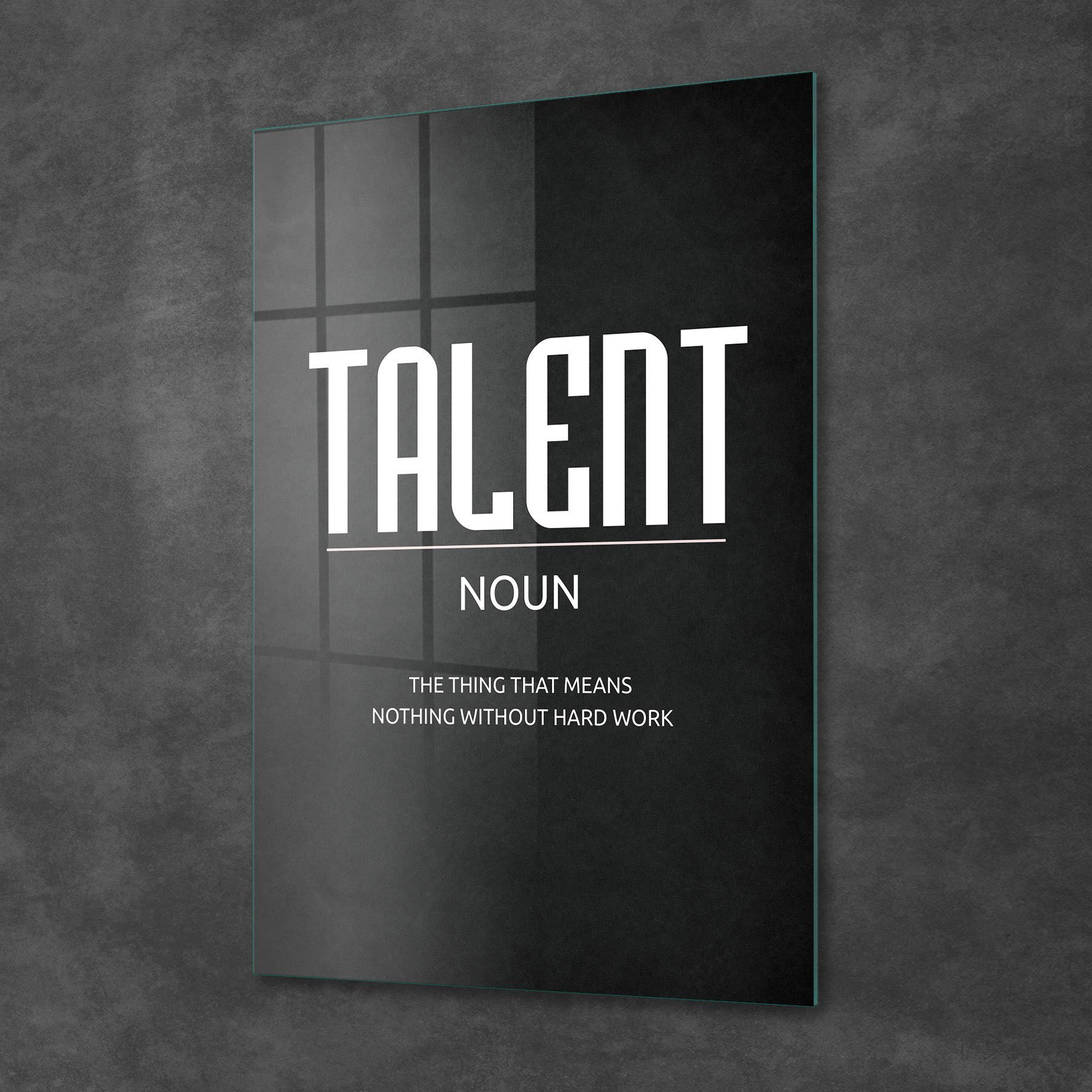 Picture of Decovetro Cam Tablo Ofisinize Özel Talent 30x40 cm