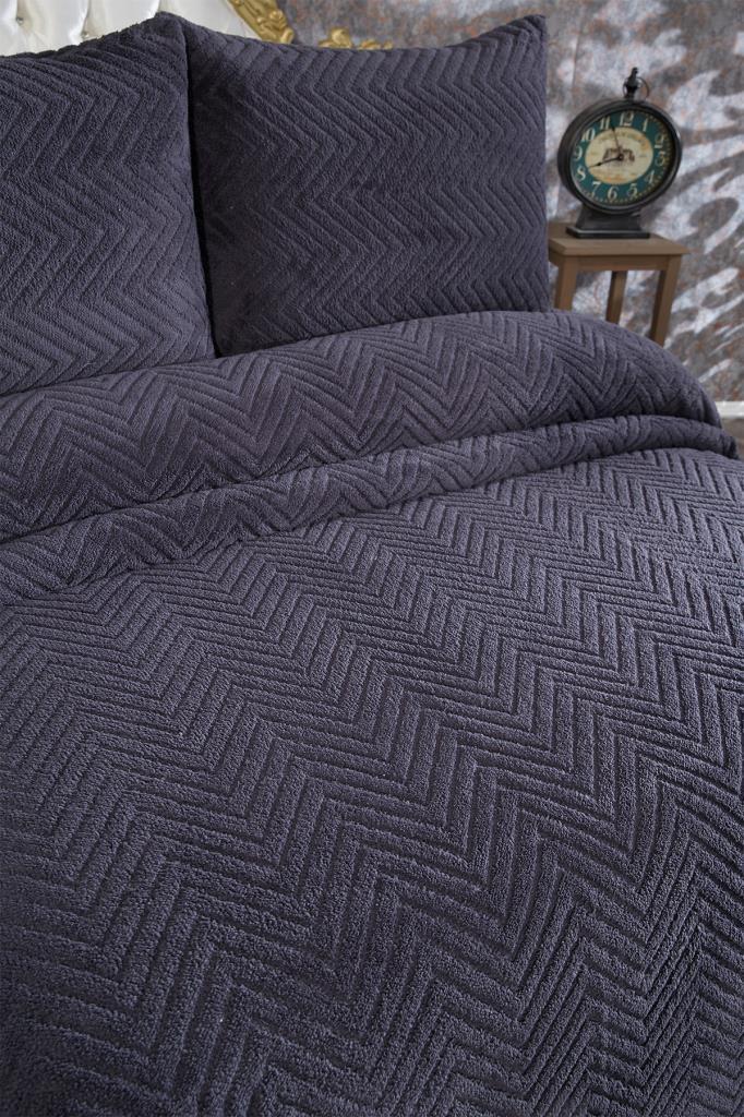 Picture of Ultrasonik Welsoft Çift Kişilik Yatak Örtüsü 230x250 Antrasit