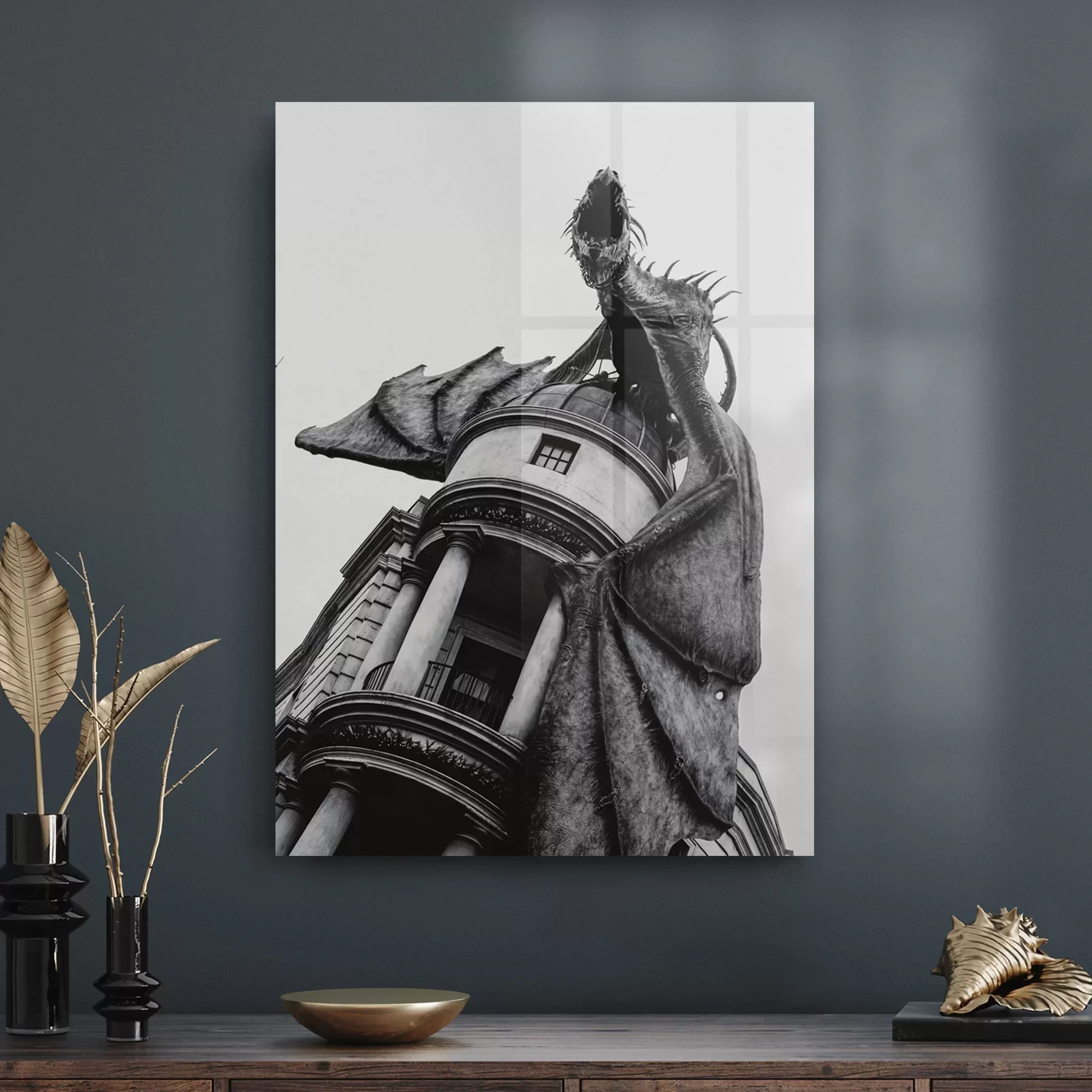 Picture of Decovetro Cam Tablo Harry Potter Gringotts Dragon 30x40 cm
