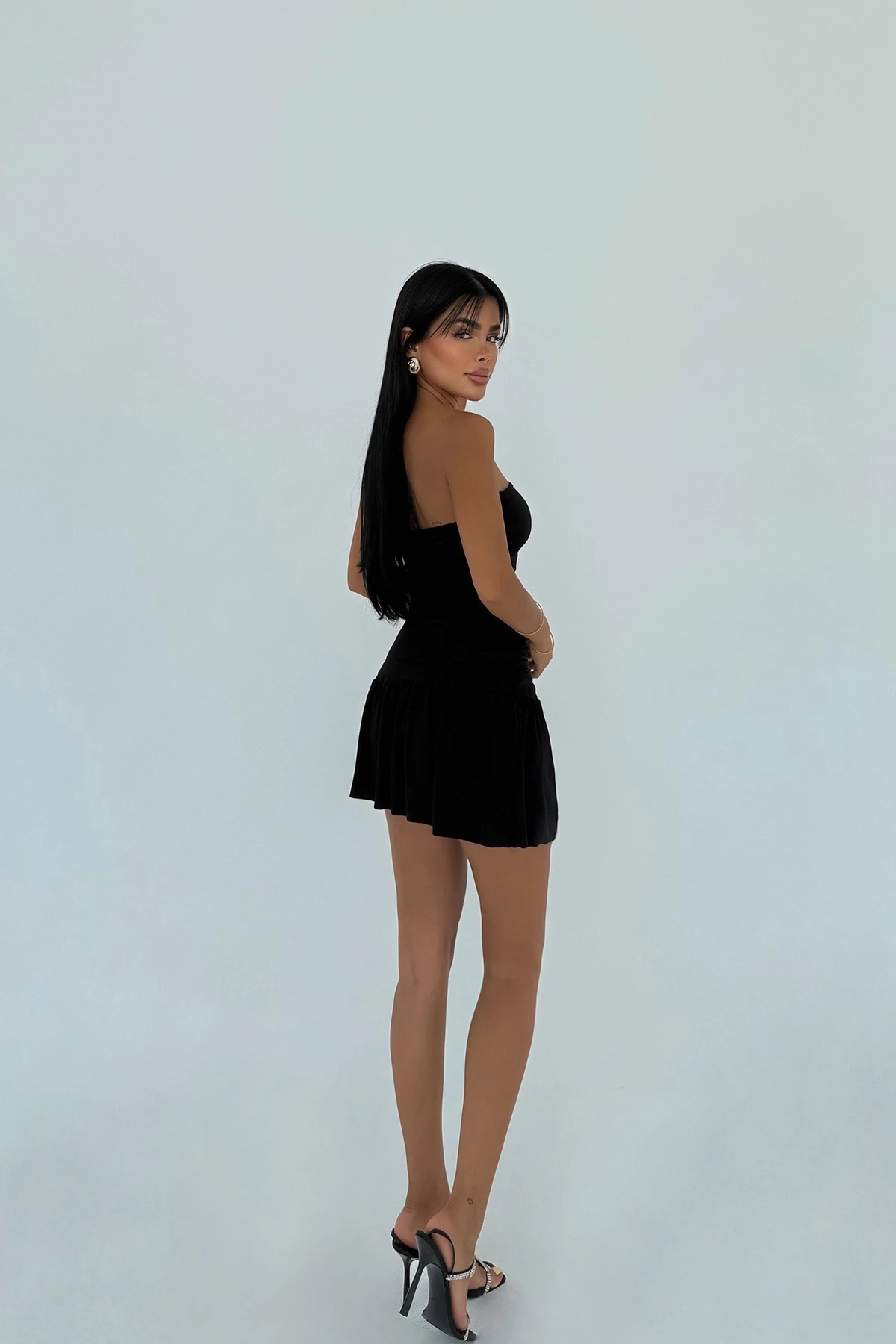 Picture of Black Jody Mini Dress with Stone Accessorize