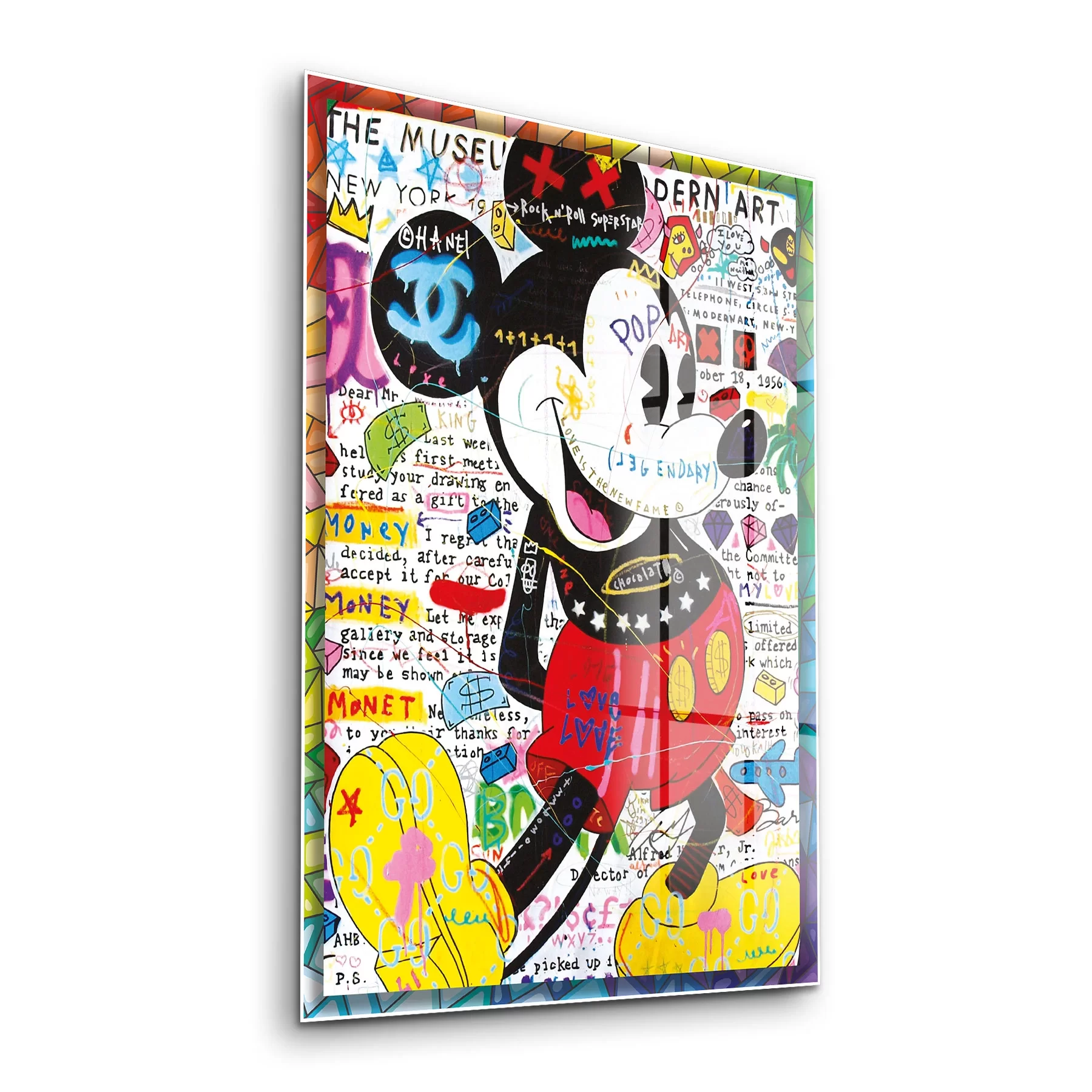 Picture of Decovetro Cam Tablo Pop Art Mickey Mouse 30x40 cm