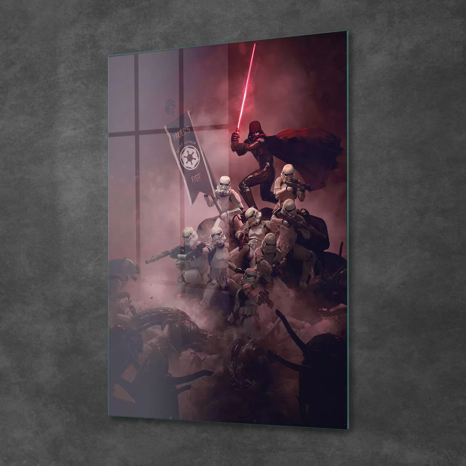 Picture of Decovetro Cam Tablo Darth Vader Troopers 70x100 cm