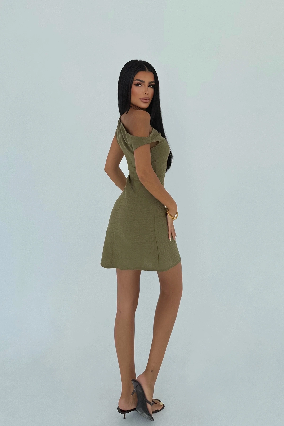 Picture of Khaki Strap Mini Dress