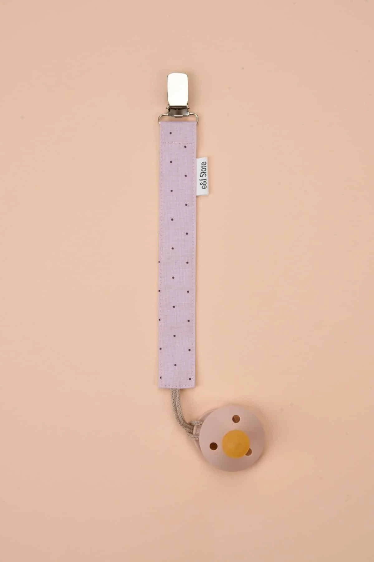 Picture of 3'lü Emzik Askısı Seti - Pembe Çizgili - Lila Puantiyeli - Fuşya