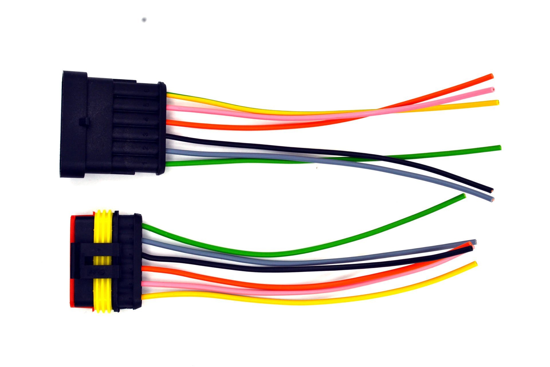 Picture of 1 Takım 6 Pin Kablolu Süper Seal Elektrik Soketi Su Geçirmez Konnektör MT-13