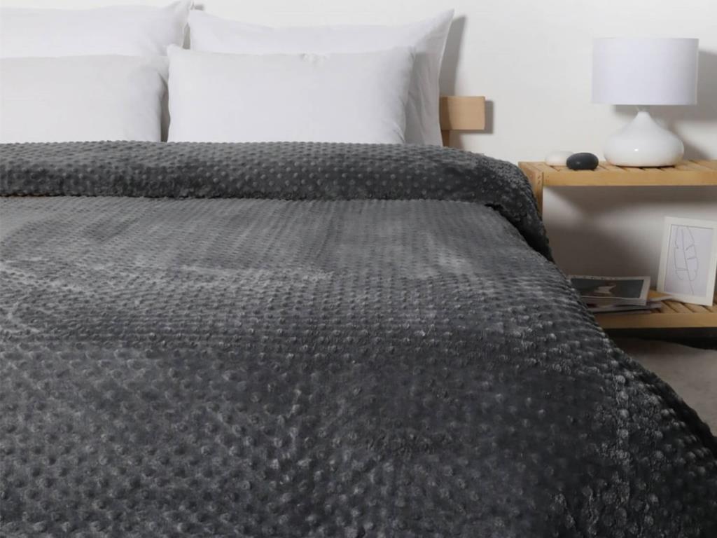 Picture of Pearl Tomurcuk Çift Kişilik Battaniye Antrasit