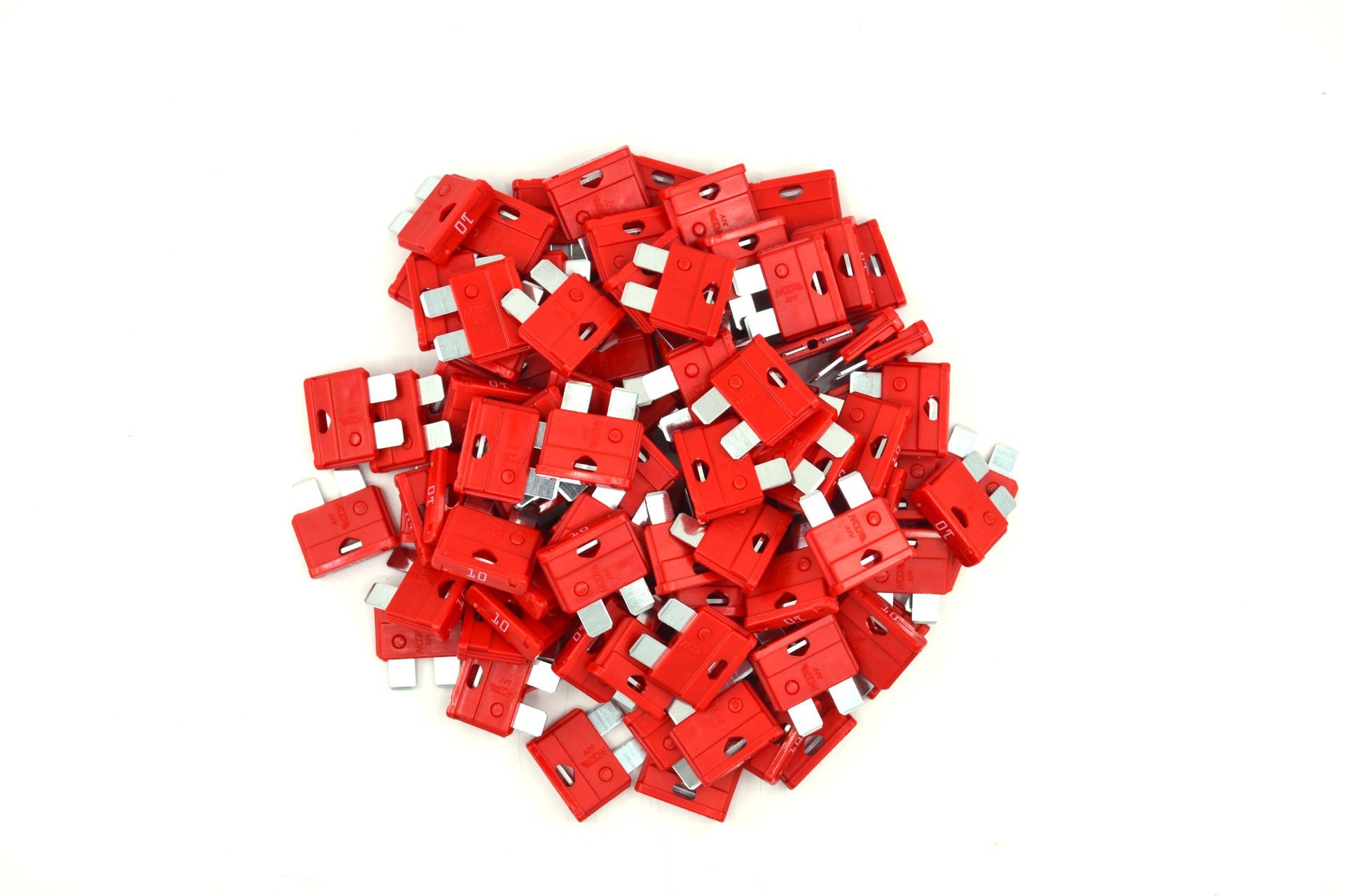 Picture of 100 Adet 10 Amper Kırmızı Standart Bıçak Sigorta 10A