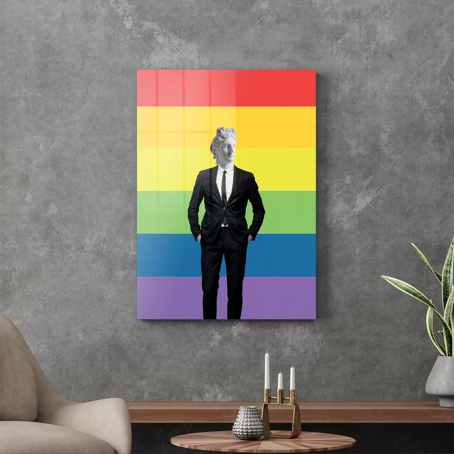 Picture of Decovetro Cam Tablo LGBT Pop Art 50x70 cm