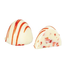 Picture of STRAWBERRY PEAK - STRAWBERRY CREPE FILLED WHITE CHOCOLATE 2,4Kg