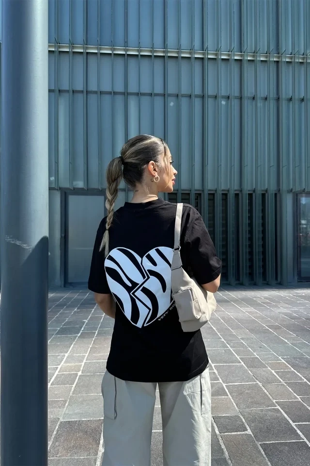 Picture of Black Back Printed T-Shirt