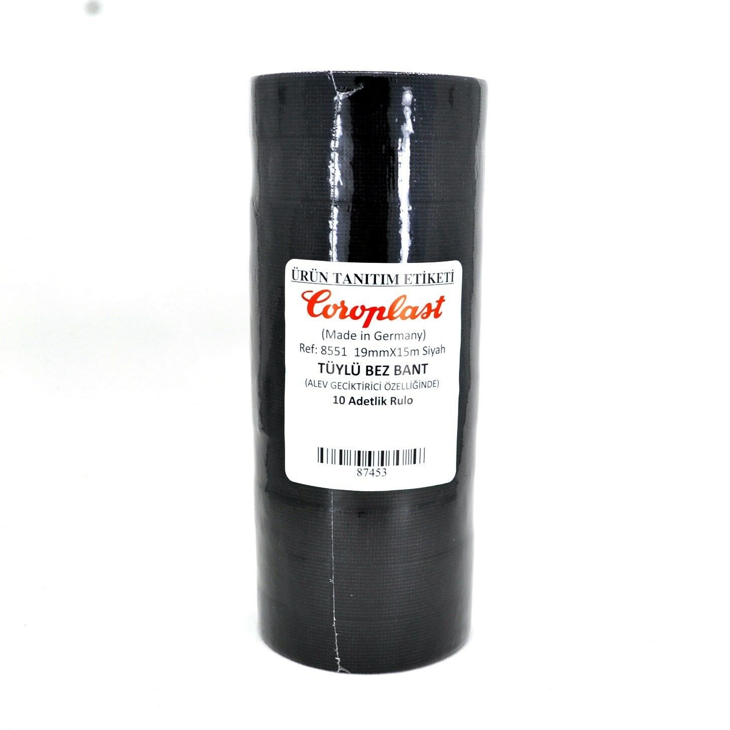 Picture of Tüylü Bez Bant 19mm 15 Metre Elektrik İzolasyon Bandı Coroplast