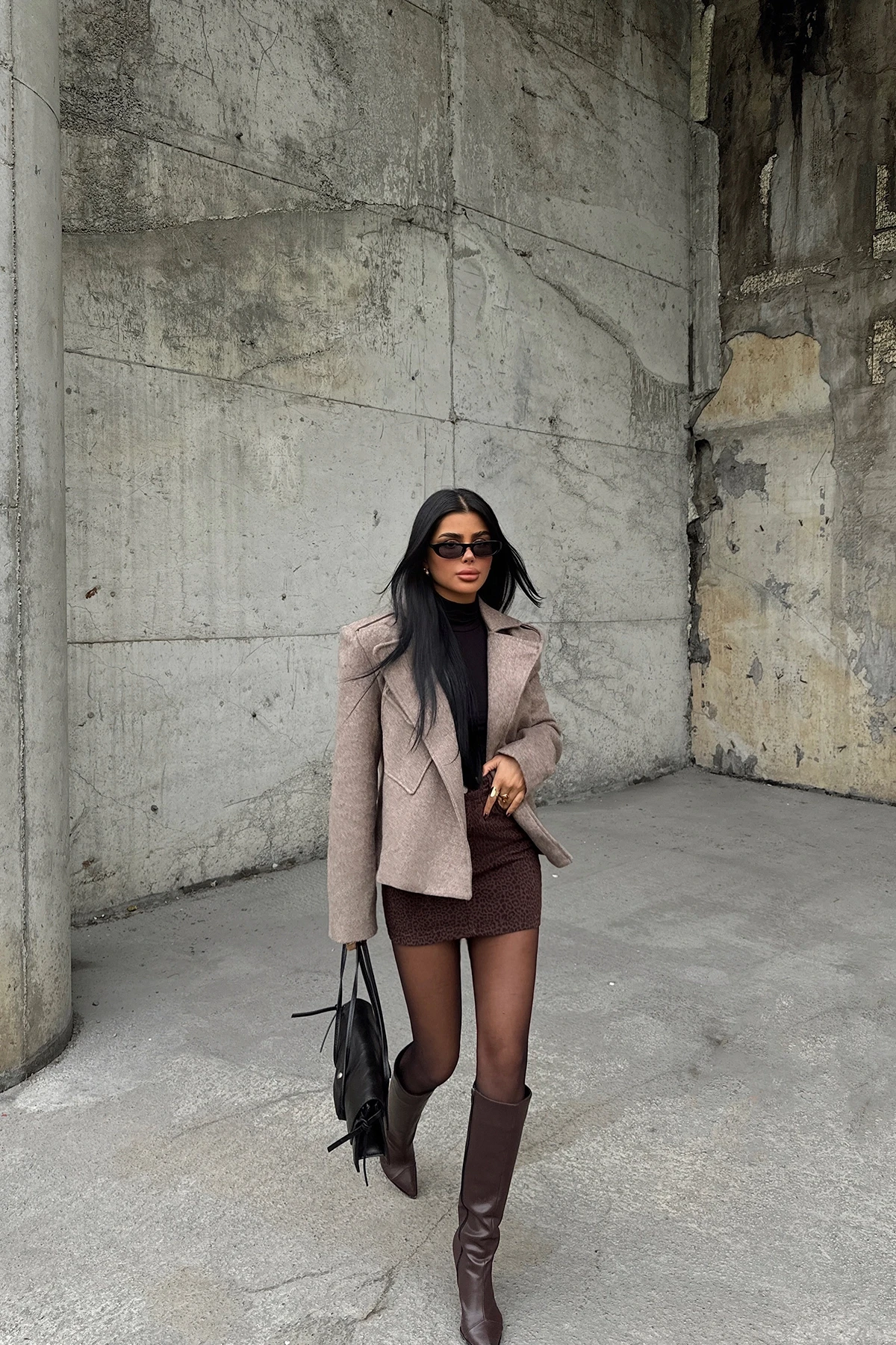 Picture of Brown Double Breasted Jacket