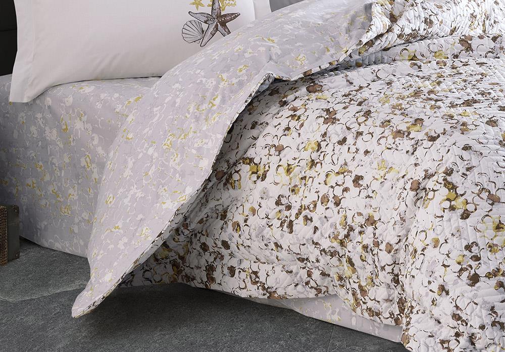 Picture of Frame Tek Kişilik Kapitone Nevresim Takımı Kahve