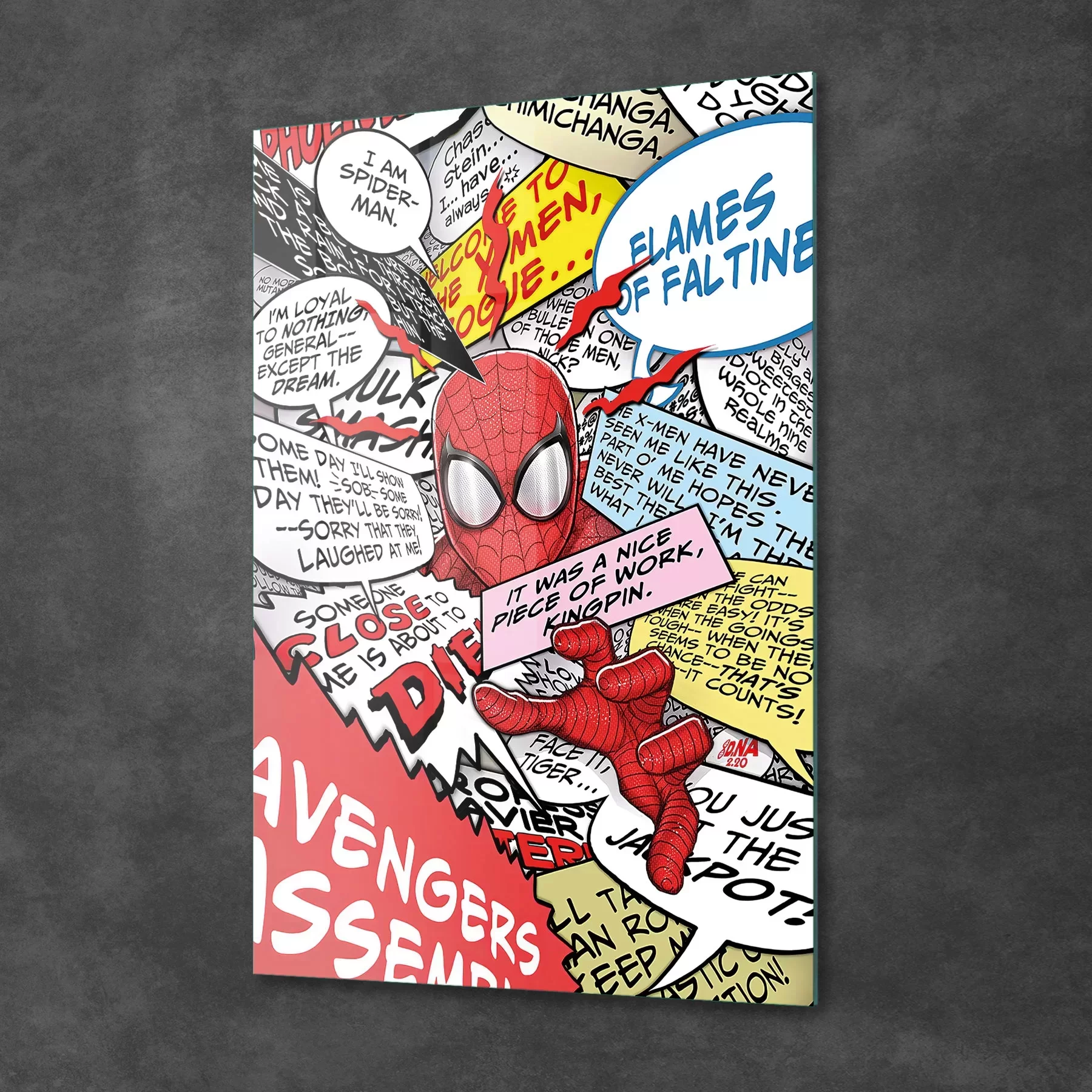 Picture of Decovetro Cam Tablo Spider-Man Comics 30x40 cm