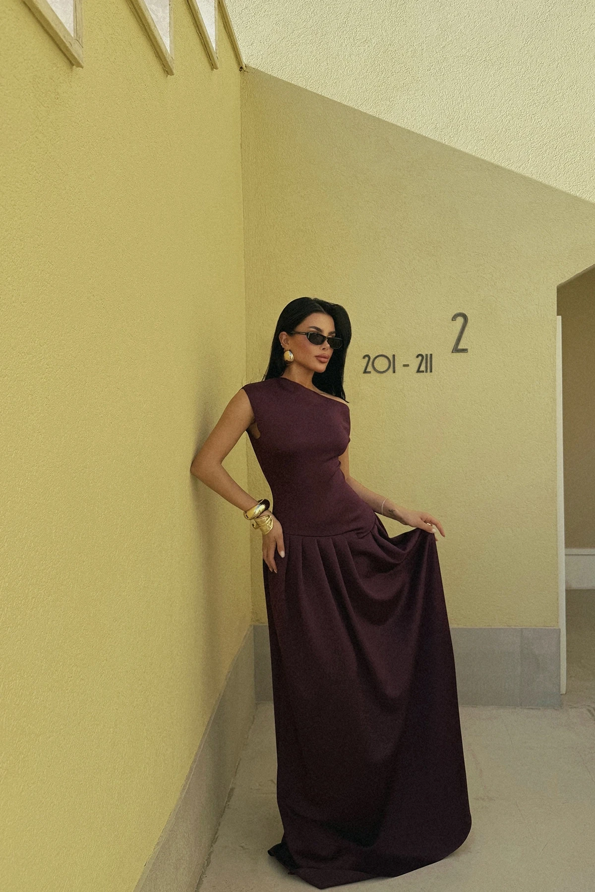 Picture of Plum Layana Long Dress