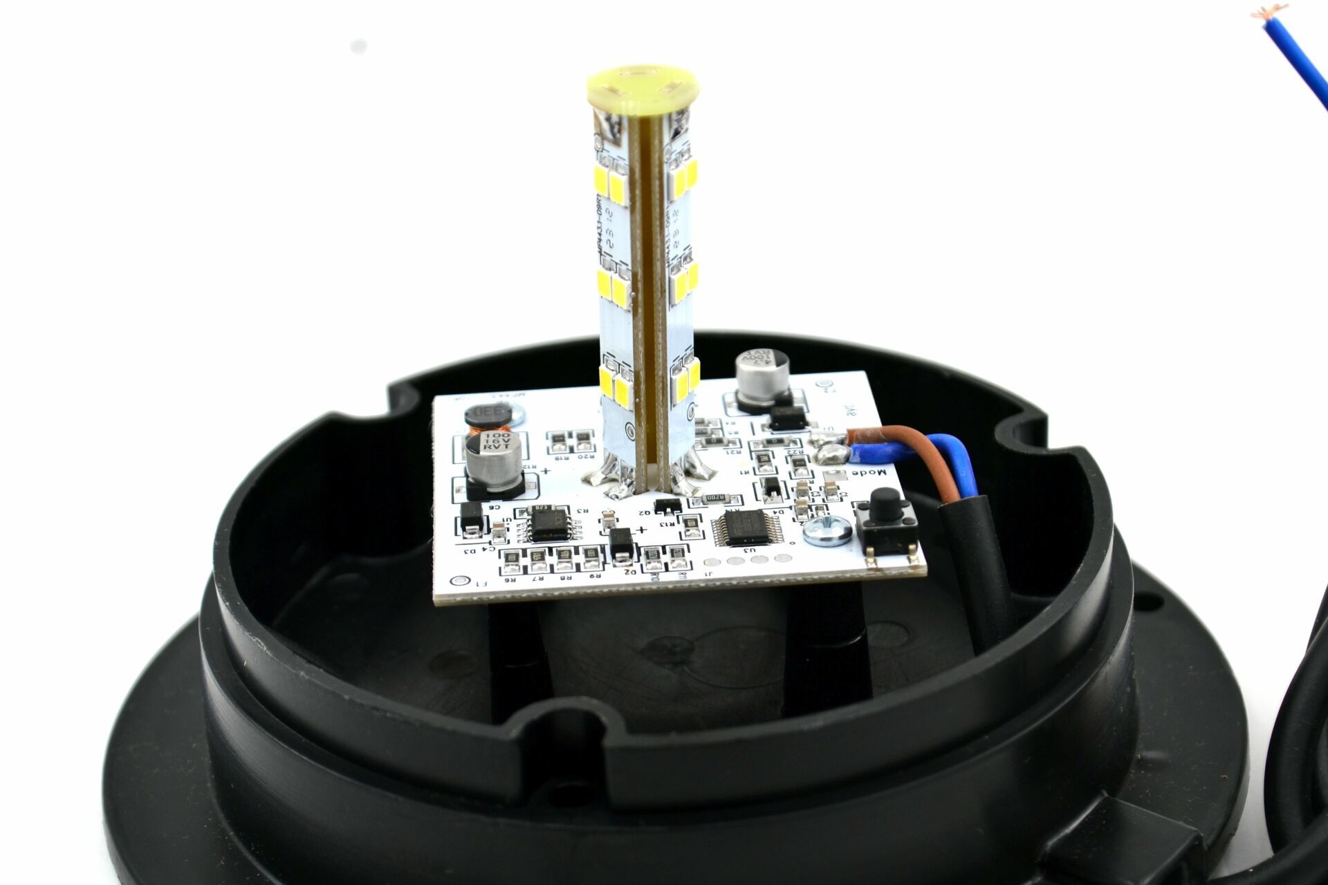 Picture of 12V-100V Küçük Turuncu Tepe İkaz Lamba Led Çakar Mıknatıslı Çakmak Fişli