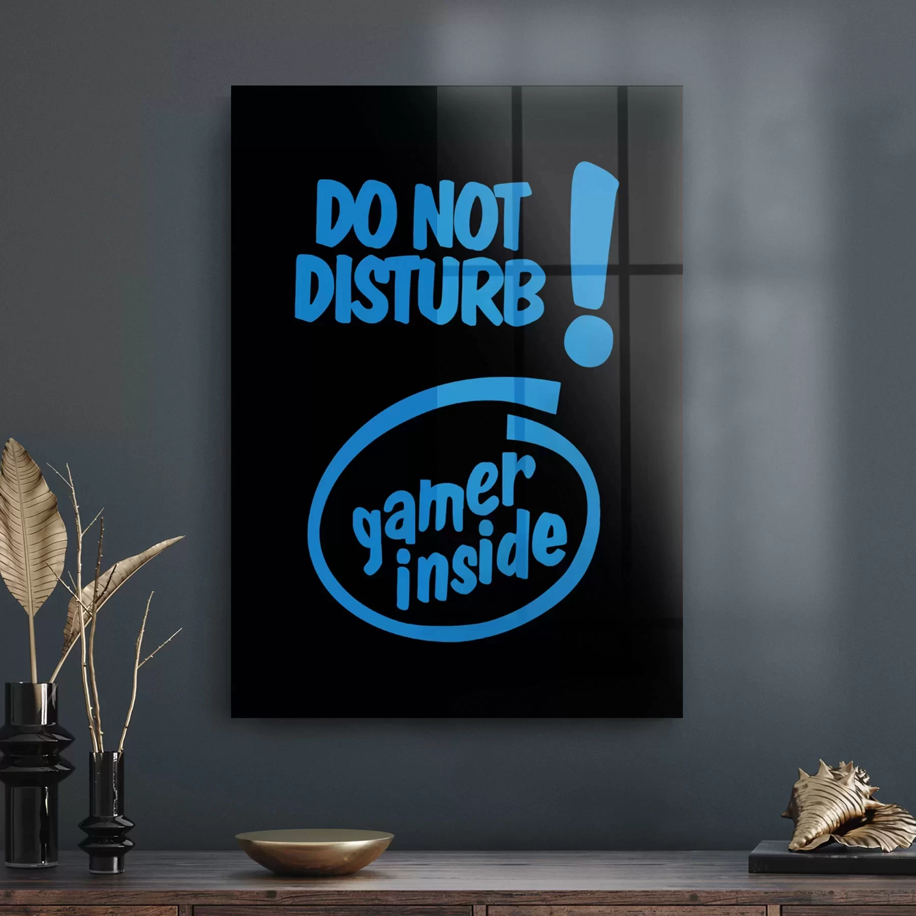 Picture of Decovetro Cam Tablo Do Not Disturb Yazılı 30x40 cm