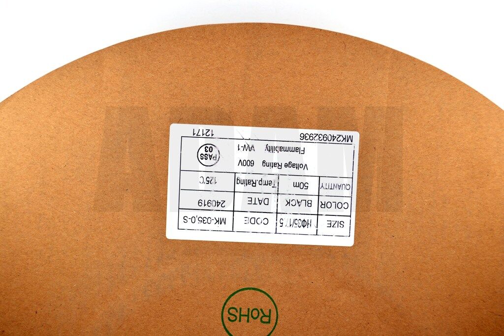 Picture of 50 Metre 35mm Siyah Isı İle Daralan Makaron Isıyla MT-M35S