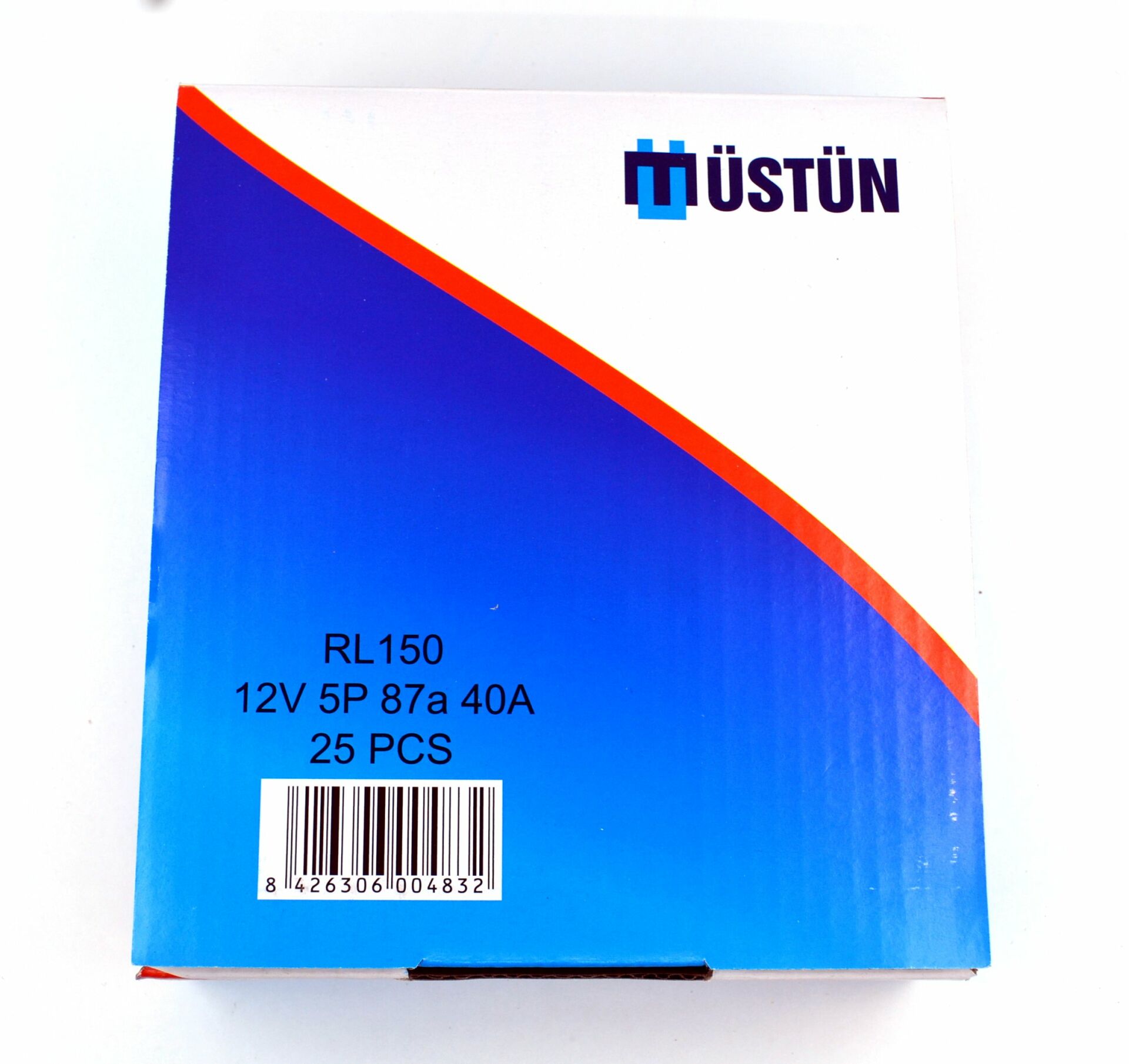 Picture of 25 Adet Mini Röle 5 Fişli Şeffaf 12V 40A 87A Kırmızı Ledli