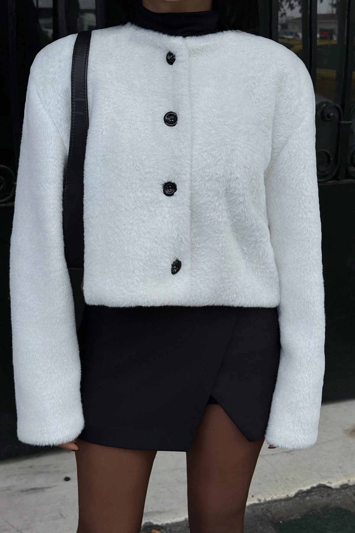 Picture of White Button Detail Jacket