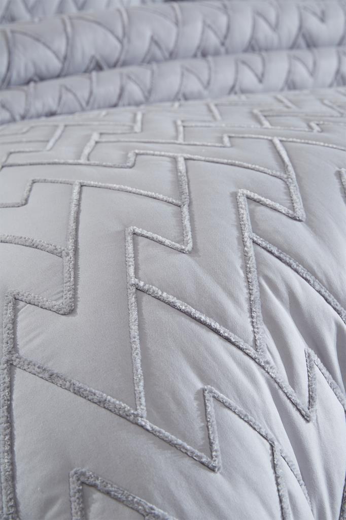 Picture of Maria Kapitoneli Çift Kişilik Yatak Örtüsü 230x240 Gri