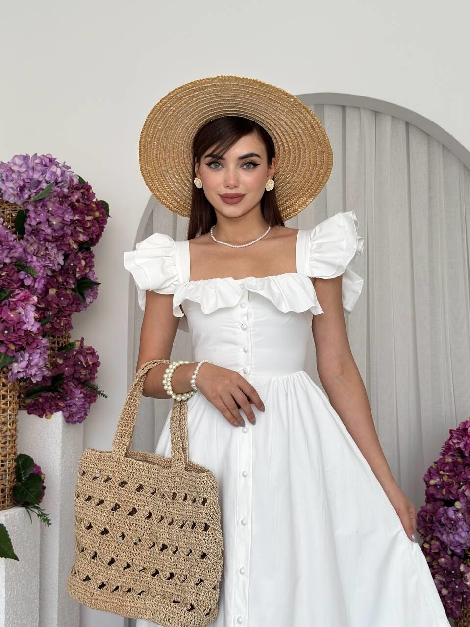 Picture of Kapuda Fırfırlı Elbise