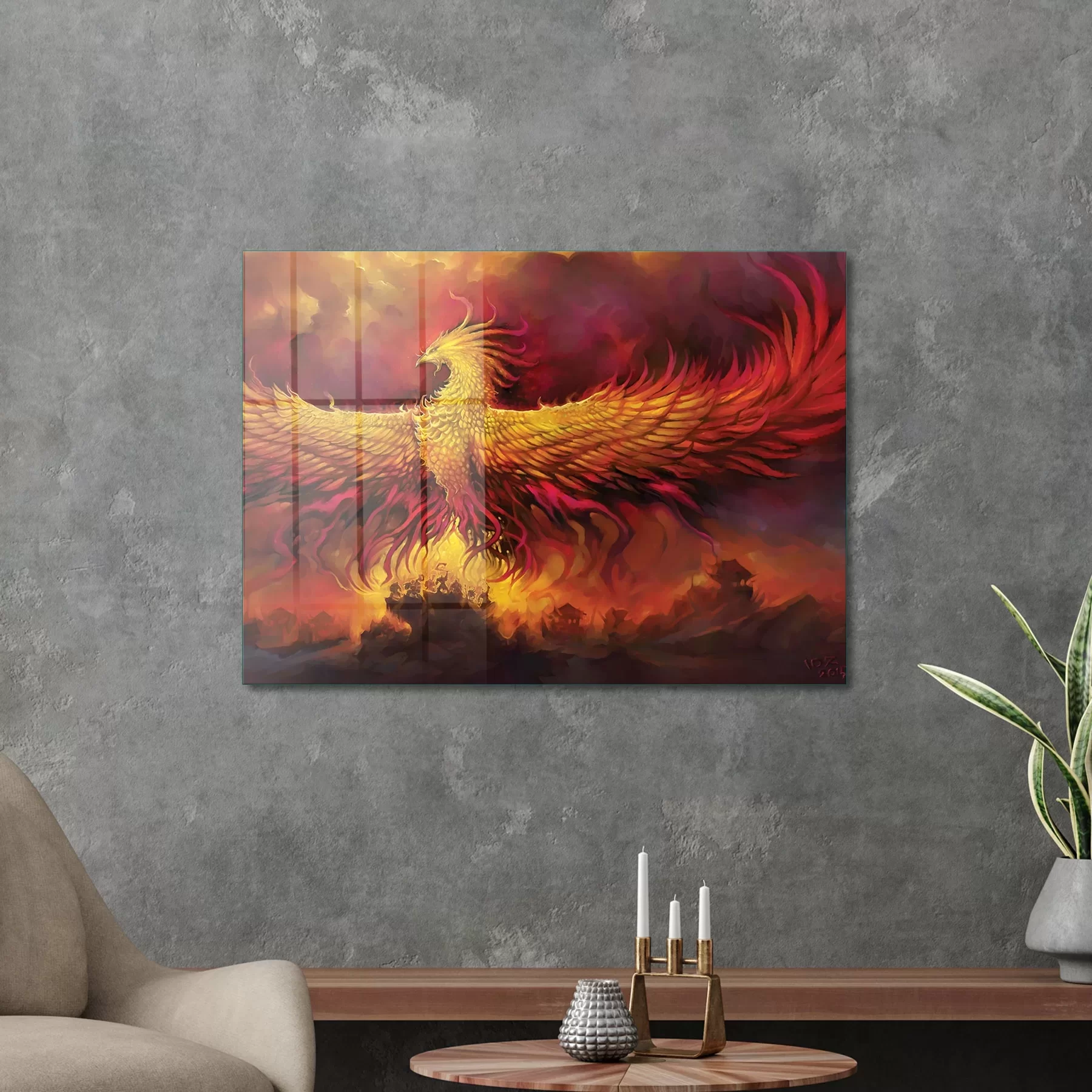 Picture of Decovetro Cam Tablo Phoenix 70x100 cm