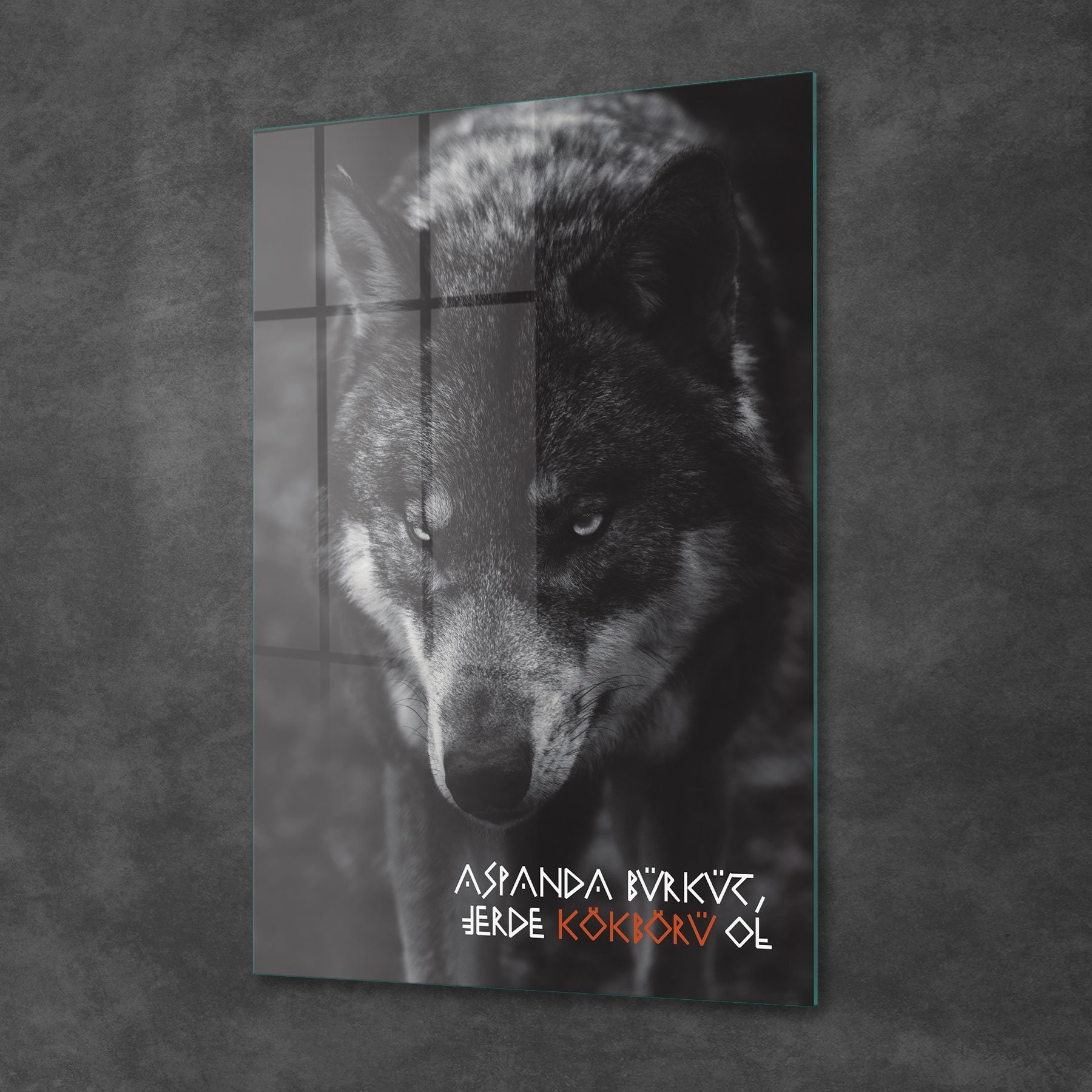 Picture of Decovetro Cam Tablo Kökbörü Temalı 70x100 cm