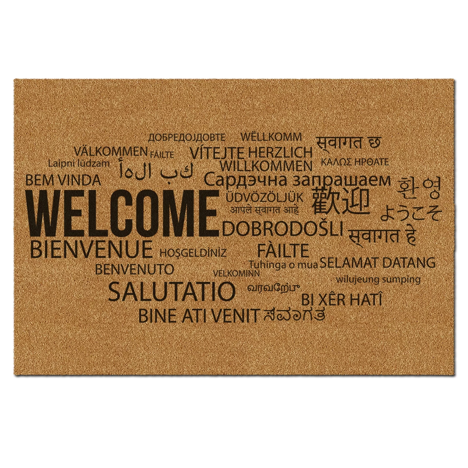 Picture of Decovetro Paspas Hoşgeldiniz Desenli Kapı Önü Paspası 40 x 60 Cm