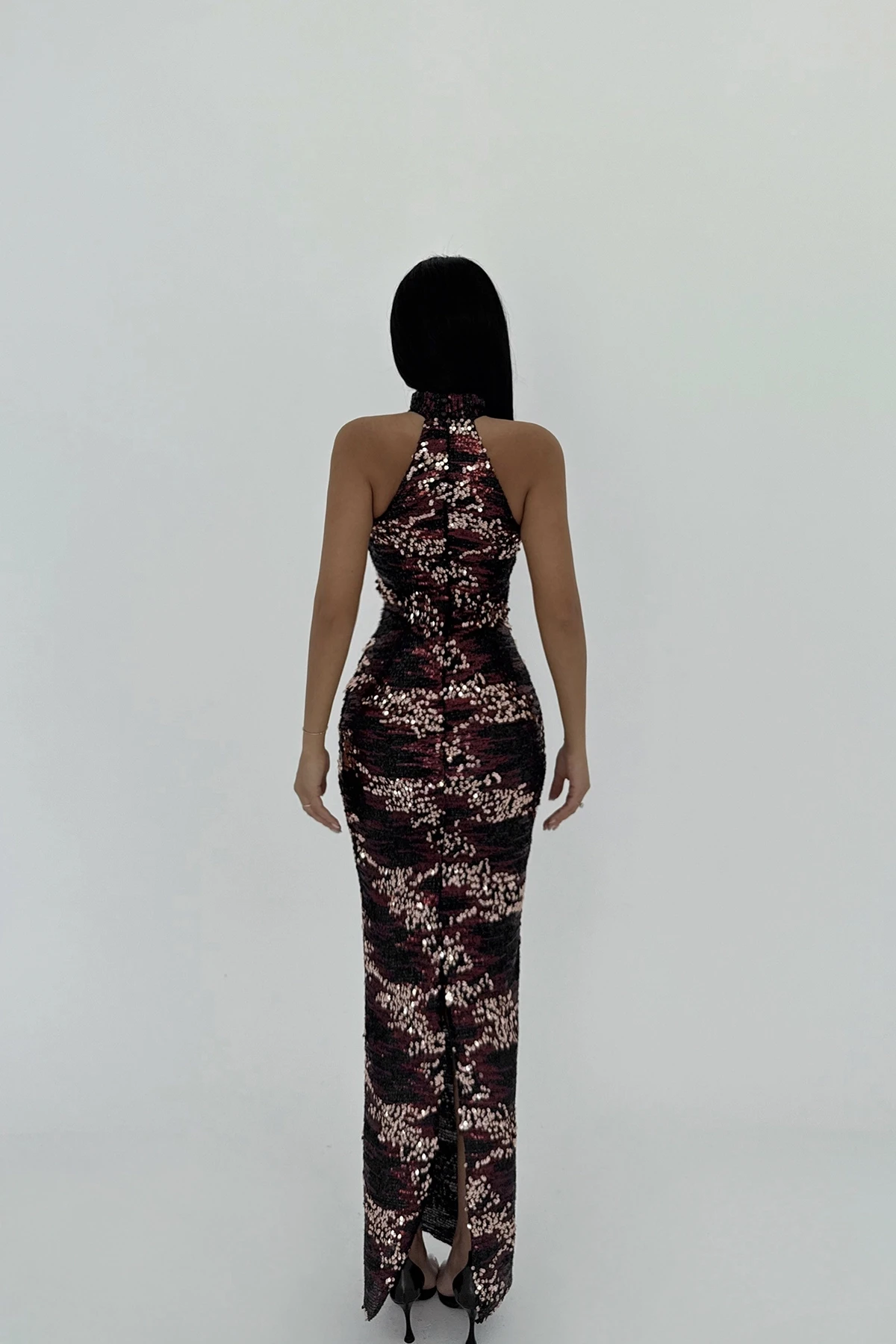 Picture of Fuchsia Shion Sequined Dress