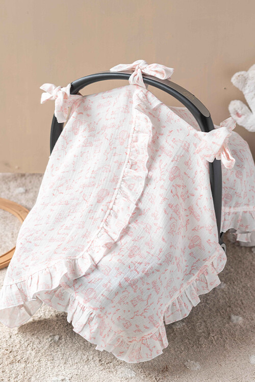 Picture of Puset Örtüsü - Toile De Jouy / Pembe