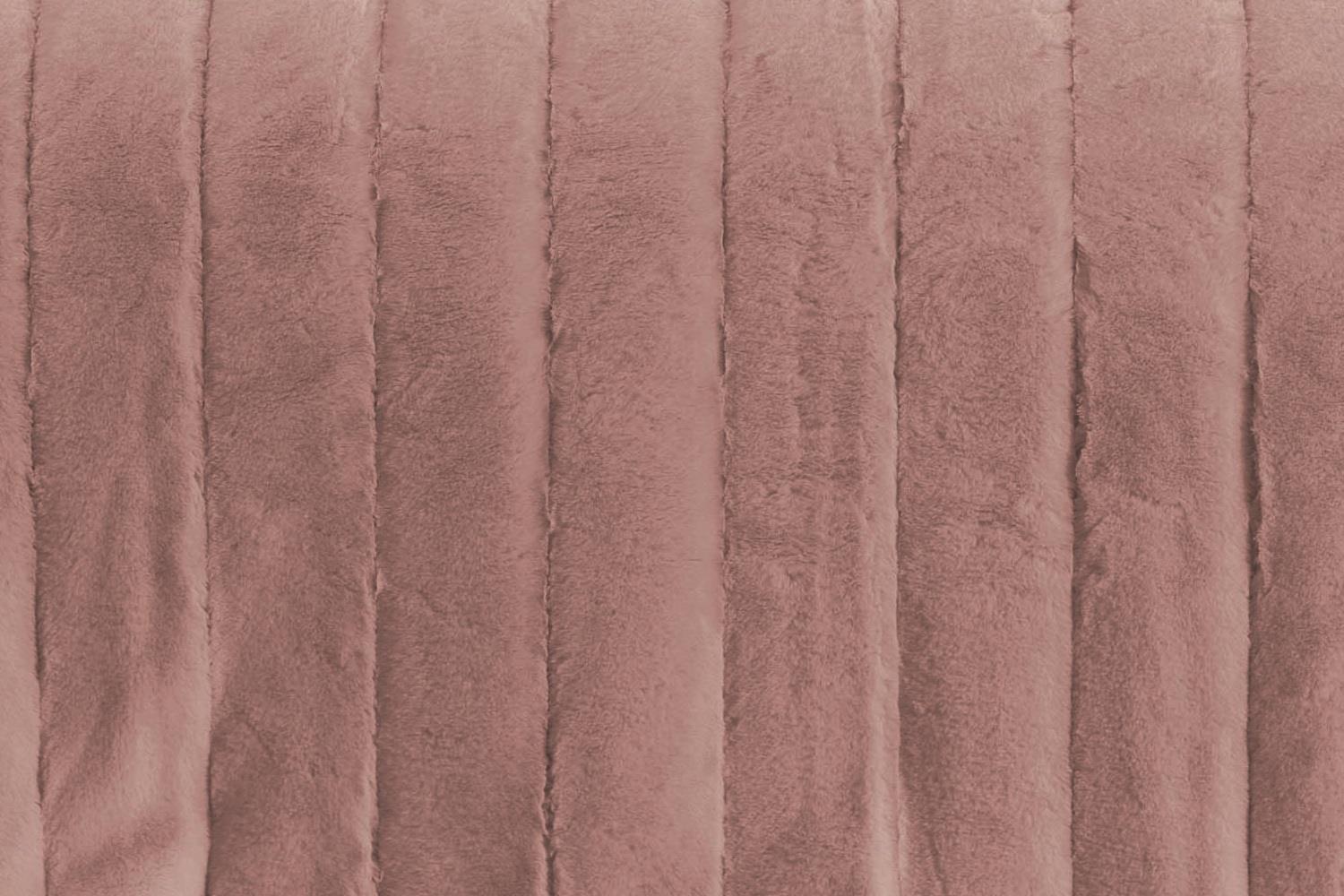 Picture of Merinos Luxe 3 Parça Çift Kişilik Yatak Örtüsü Seti Kutulu 230x250 Çizgili Pudra