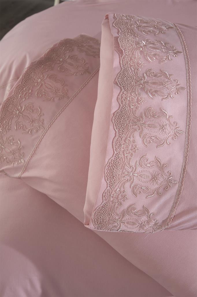 Picture of Fransız Dantelli Leyla Çeyizlik Nevresim Takımı Pudra